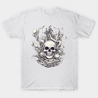 skulls dead halloween T-Shirt